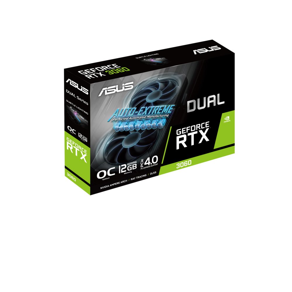 ASUS Dual -RTX3060-O12G-V2 NVIDIA GeForce RTX 3060 12 GB GDDR6 – 14