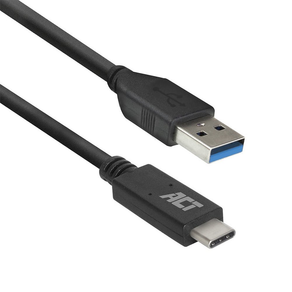 ACT AC7416 USB-kabel 1 m USB 3.2 Gen 1 (3.1 Gen 1) USB C USB A Zwart – 0
