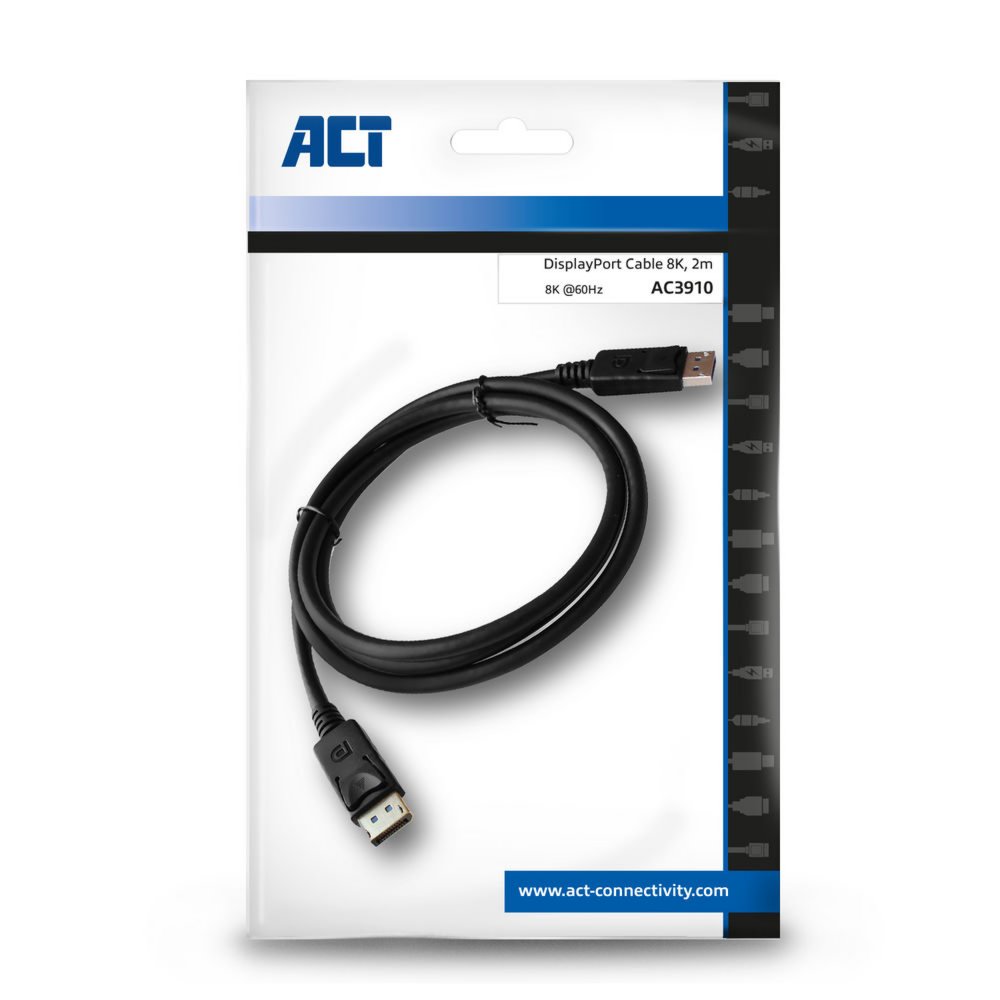 ACT AC3910 DisplayPort kabel 2 m Zwart – 3