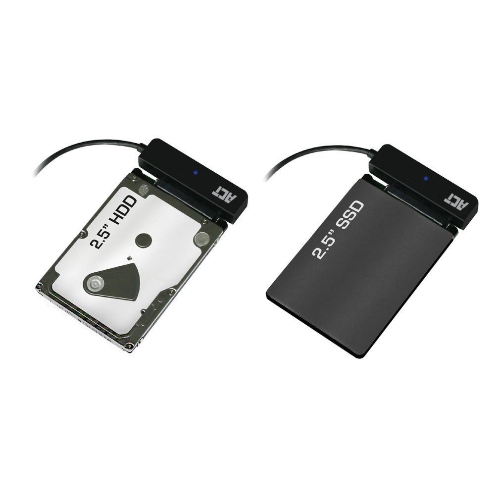 ACT AC1525 tussenstuk voor kabels USB Type-C SATA 7-pin + 15pin Zwart – 4