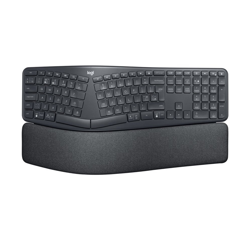 Logitech Ergo K860 toetsenbord RF-draadloos + Bluetooth US International Zwart – 0