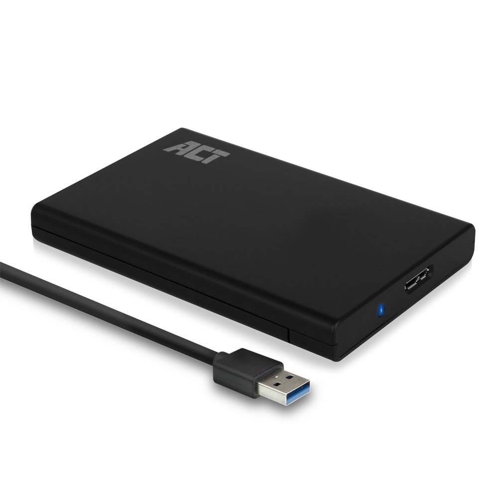 ACT AC1215 behuizing voor opslagstations HDD-/SSD-behuizing Zwart 2.5″ – 1