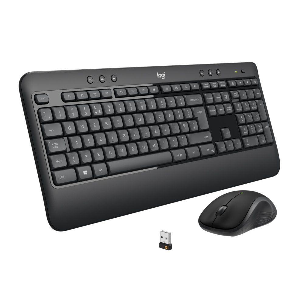 Logitech Advanced MK540 toetsenbord Inclusief muis USB QWERTZ Duits Zwart, Wit – 1