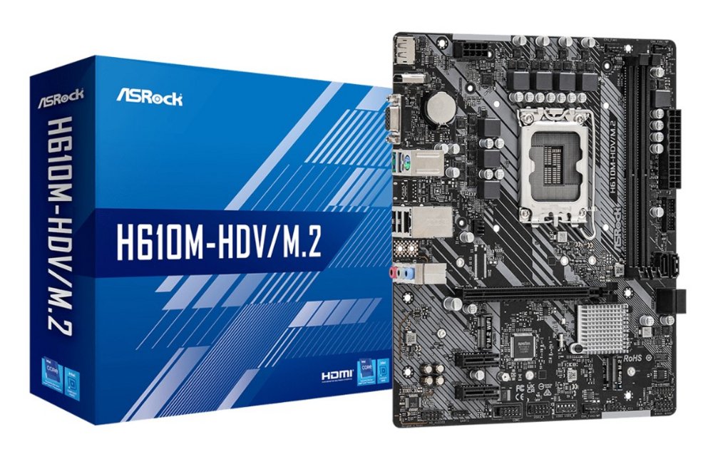 Asrock H610M-HDV/M.2 Intel H610 LGA 1700 micro ATX – 0