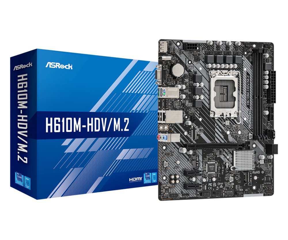 Asrock H610M-HDV/M.2 Intel H610 LGA 1700 micro ATX – 1