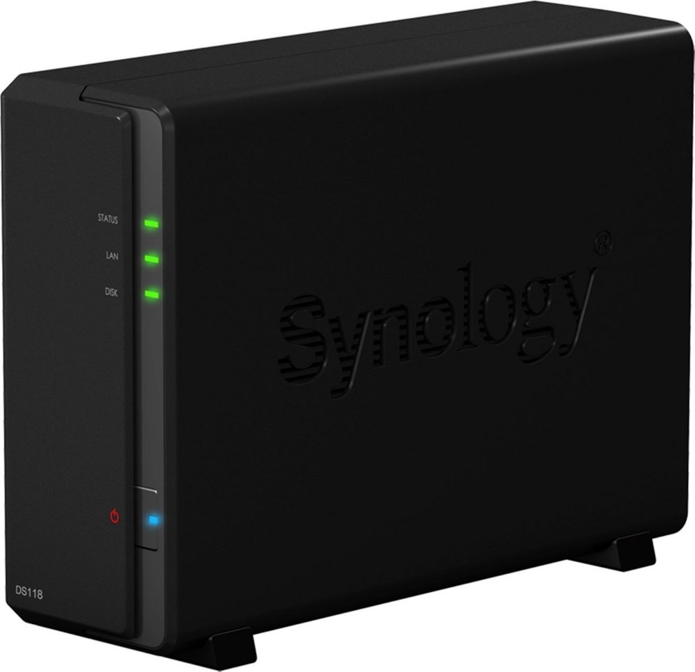 Synology DiskStation DS118 data-opslag-server NAS Compact Ethernet LAN Zwart RTD1296 – 1