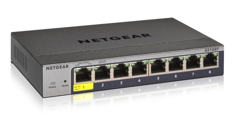 NETGEAR GS108Tv3 Managed L2 Gigabit Ethernet (10/100/1000) Grijs – 0